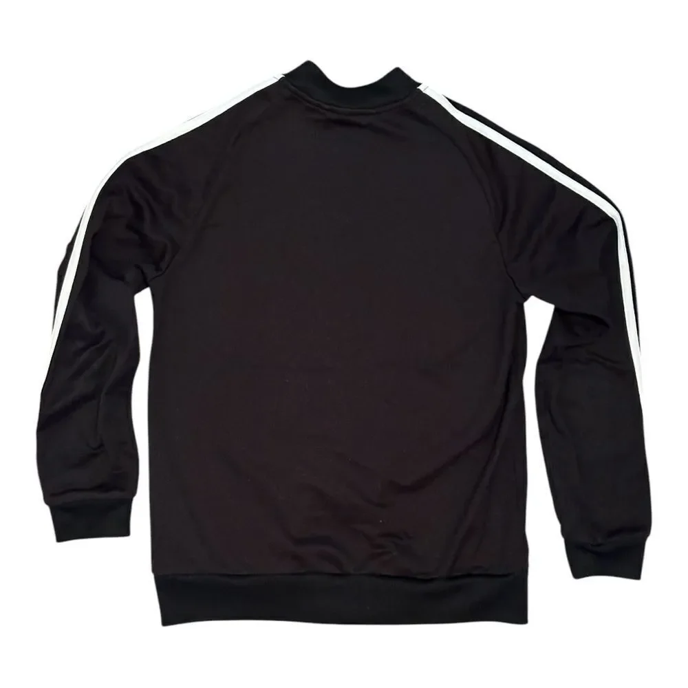 Adidas Track Jacket Boys Size Medium Black
